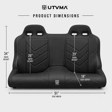 Load image into Gallery viewer, Maverick X3 Rear Bench Seat W Harnesses (2017+)
