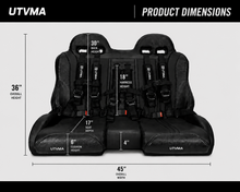 Load image into Gallery viewer, RZR 1000 XP/XP S (2024+)  Front/Rear Bench Seat W Harnesses 2 and 4 Seater

