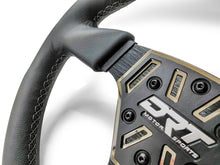 Load image into Gallery viewer, Details of a Round utv steering wheel in leather finish
