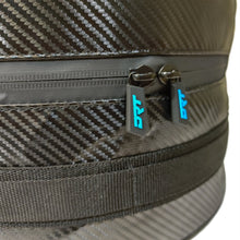 Load image into Gallery viewer, Nylon body spare tire bag showing dual zipper
