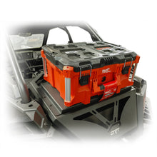 Load image into Gallery viewer, Offroad UTV cargo system mount with Milwaukee Packout gear
