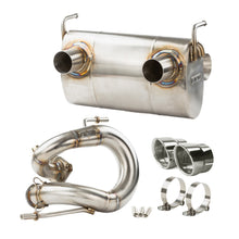 Load image into Gallery viewer, RPM Kawasaki H2 3/4 Exhaust – 2.5" Mid Pipe + Chambered Muffler | Straight or E-Valve Option
