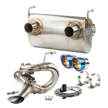 Load image into Gallery viewer, RPM Kawasaki H2 3/4 Exhaust – 2.5" Mid Pipe + Chambered Muffler | Straight or E-Valve Option
