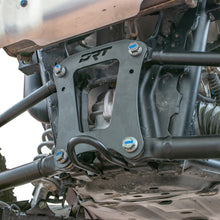 Load image into Gallery viewer, RZR Pro XP radius rod plate installed on rear frame

