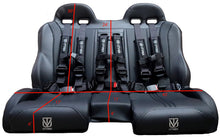 Load image into Gallery viewer, RZR 1000 Elite Series Bench Seat Front or Rear Bench Seat W Harnesses (over the console) (2014-2023)
