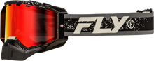 Load image into Gallery viewer, FLY RACING - ZONE SNOW GOGGLE BLACK/GREY W/RED MIRROR/AMBER LENS - 37-50279

