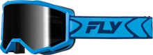 Load image into Gallery viewer, FLY RACING - ZONE  GOGGLE  BLUE/NAVY W/DARK SMOKE HYDROPHOC LENS - 37-51538
