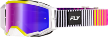 Load image into Gallery viewer, FLY RACING - ZONE ELITE GOGGLE PNK/YEL/PUR W/ IRIDESCENT RED MIR/SMK LENS - 37-5517
