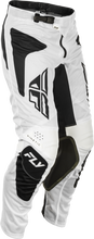 Load image into Gallery viewer, FLY RACING - KINETIC MESH SYM PANTS WHITE/BLACK SZ 30 - 379-32030
