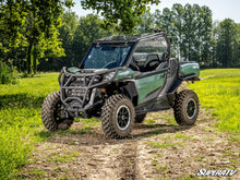 Load image into Gallery viewer, SuperATV - Can-Am Commander MaxDrive Power Flip Glass Windshield - With Wiper
