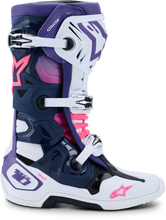 Load image into Gallery viewer, ALPINESTARS - TECH 10 WHT/VIOLET/NVY BL/PNK FL 8 - 2010020-2780-8
