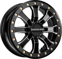 Load image into Gallery viewer, RACELINE - MAMBA BDLK WHEEL 15X6 4/137 5+1 (+40MM) BLK/MACHINED - A71MB-56037-51
