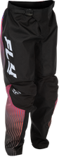 Load image into Gallery viewer, FLY RACING - YOUTH F-16 PANTS BLACK/RED/PURPLE SZ 18 - 379-23118
