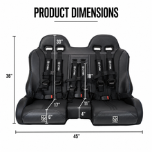 Load image into Gallery viewer, RZR 1000 Rear Bench Seat &amp; Pair of Front Bucket Seats Set
