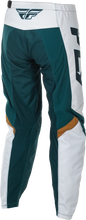 Load image into Gallery viewer, FLY RACING - WOMEN'S F-16 PANTS TEAL/WHITE/GOLD SZ 00/02 - 379-83200
