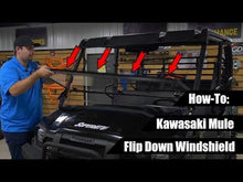 Load image into Gallery viewer, SuperATV - Kawasaki Mule Pro Flip Down Windshield
