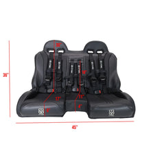 Load image into Gallery viewer, RZR 1000 Elite Series Bench Seat Front or Rear Bench Seat W Harnesses (over the console) (2014-2023)
