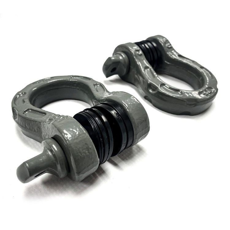 3/4 Inch Extreme Shackle with 7/8 Inch Pin Universal Fitment Boxed Gray Pair Thumper Fab