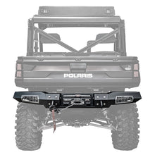 Load image into Gallery viewer, Polaris Ranger Rear Winch Bumper Elite Edition No Lights Black With Jewel Gray Accent Panels Thumper Fab
