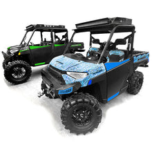 Load image into Gallery viewer, Front Set Polaris Ranger Half Door Accent Panels Black Boxed Thumper Fab
