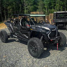 Load image into Gallery viewer, Polaris RZR Turbo S Front Winch Sport Bumper w/ Lights Raw Thumper Fab
