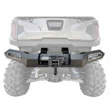 Load image into Gallery viewer, Polaris General Winch-Ready Rear Bumper w/ Lights Black Thumper Fab
