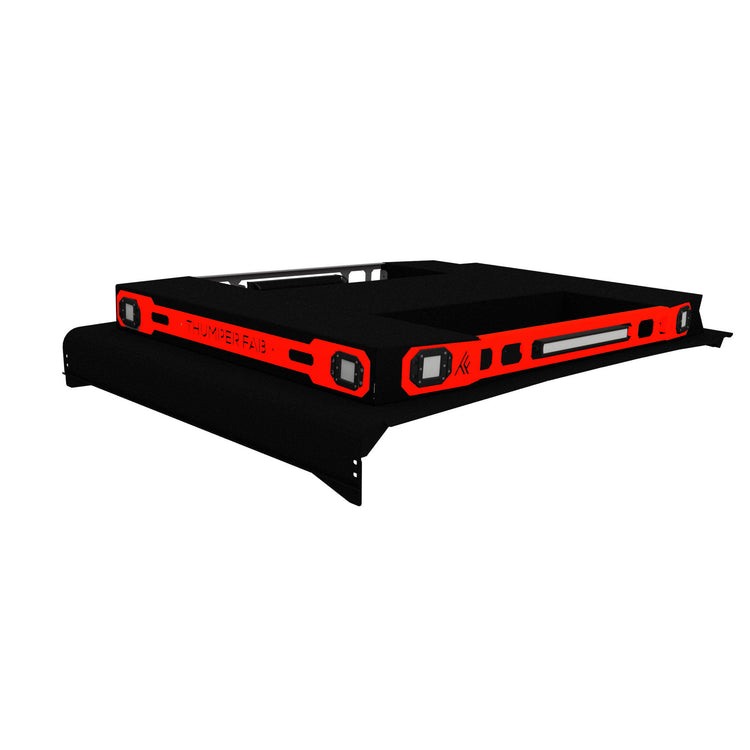 Can-Am Defender MAX Audio Roof Audio Roof Accent Panel Set Level 5- 54.6 Inch Havasu Red Thumper Fab