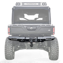 Load image into Gallery viewer, Can-Am Defender Rear ELITE Winch Bumper w/ Lights Black Thumper Fab
