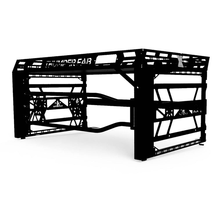 18-23 Can Am Defender Ultimate Bed Rack With Tailgate Raw Thumper Fab