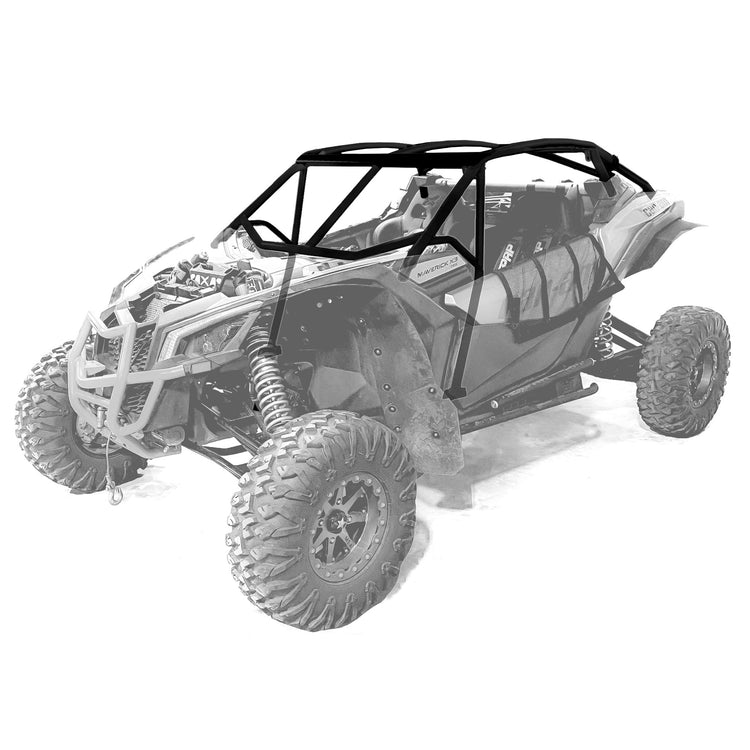 Can-Am Maverick X3 Race Cage 2-Seat Aluminum Roof Raw Thumper Fab