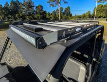 Load image into Gallery viewer, Tracker 800SX Crew Roof with Roof Rack Level 1 Black Thumper Fab
